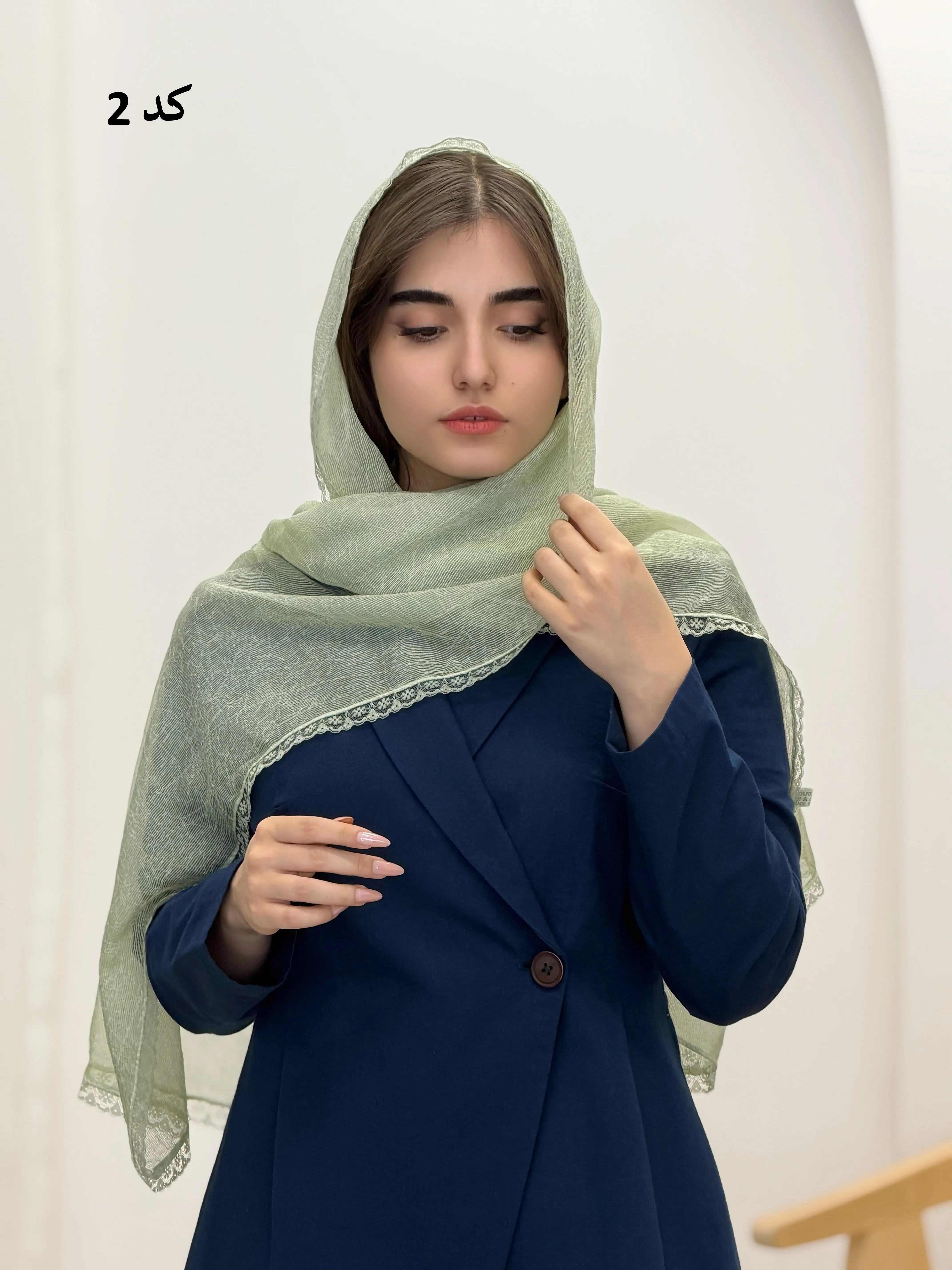 6571-شال ابریشم تیهو